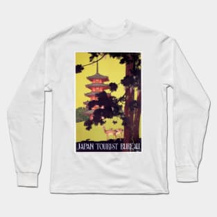 JAPAN Tourist Bureau Japanese Tourism Vintage Travel Long Sleeve T-Shirt